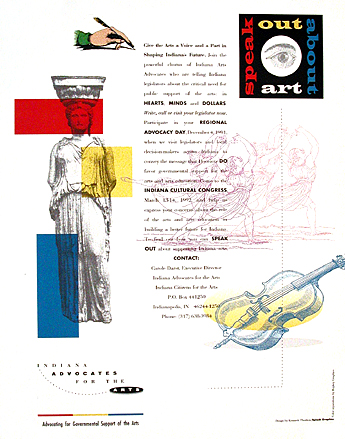 Indiana Advocates for the Arts - Speak Out About Art Display Advertisement